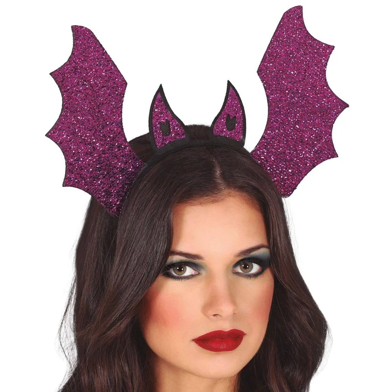 Lila Fledermaus-Haarreif