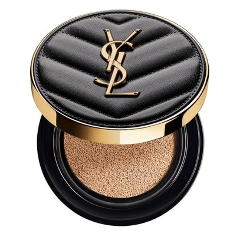 [Self-operated] French YSL Saint Laurent new black leather air cushion long-lasting perfect matte air cushion foundation #B10 ivory white SPF23 PA++ 14g long-lasting concealer without makeup 24H top soft matte delicate and natural flawless clear cream skin