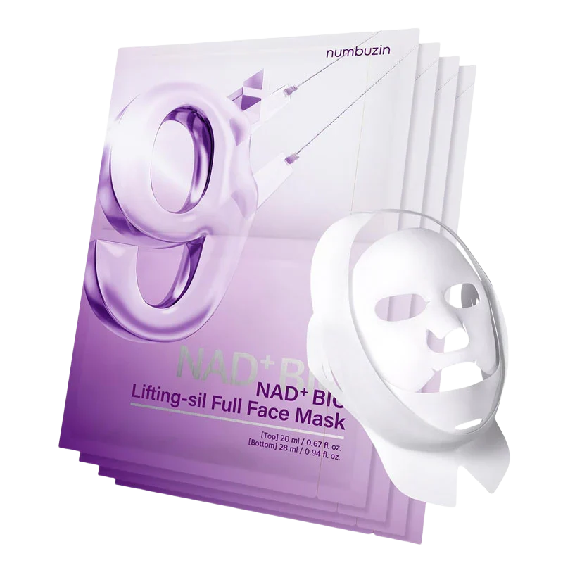 [Self-operated] South Korea NUMBUZIN No. 9 NAD Bio-lifting full face mask 4 masks + 1 facial lifting bandage firming full face mask lifting elastic wrinkle care repair moisturizing