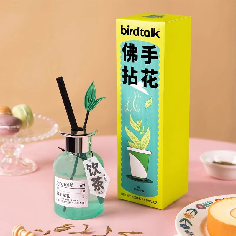 [Self-operated] China BIRDTALK playful menu series aromatherapy essential oil fragrance fireless aromatherapy Buddha's hand picking flower 150ml indoor aromatherapy air purification deodorization
