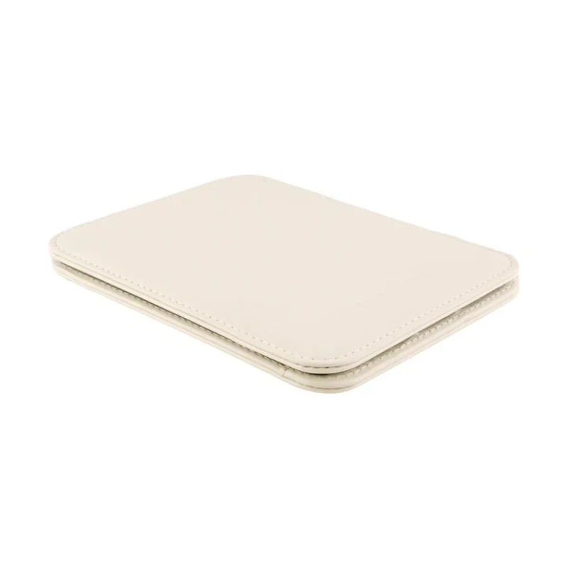 [Self-operated] China Goood Goody portable makeup mirror desktop mirror milky white ins Internet celebrity same style folding makeup mirror desktop small dressing mirror