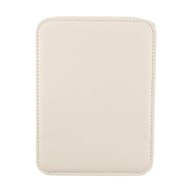 [Self-operated] China Goood Goody portable makeup mirror desktop mirror milky white ins Internet celebrity same style folding makeup mirror desktop small dressing mirror
