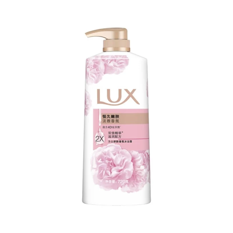 【Self-operated】China LUX Lux Long-lasting Rejuvenating Shower Gel Contains 4D Hyaluronic Acid 720g Elegant Fragrance Moisturizing and Smooth Efficient Moisturizing Nourishes the Skin Long-lasting Fragrance Gentle