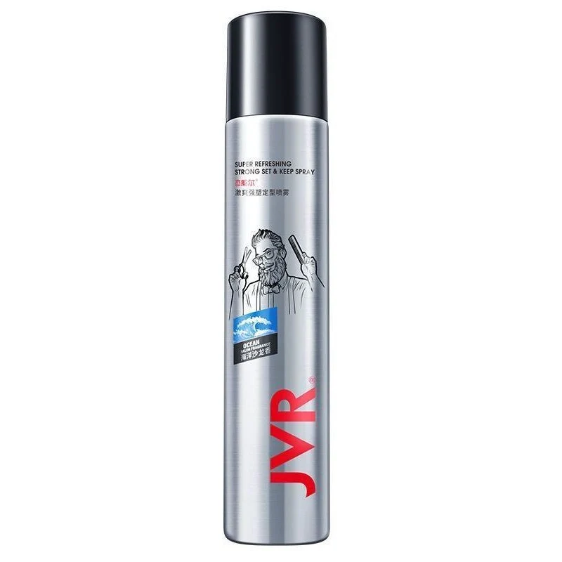 [Self-operated] China JVR Jieweier refreshing strong shaping spray ocean fragrance 200ml styling fluffy men's dry glue fragrance foam hair wax hair mud hair care artifact