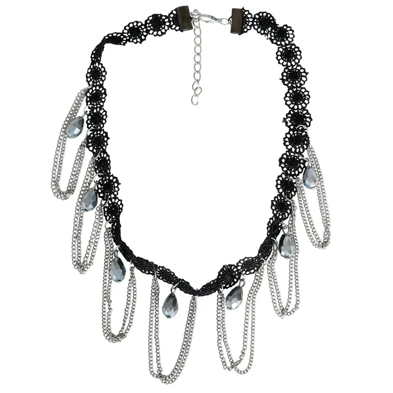Gothic Halsband Silber