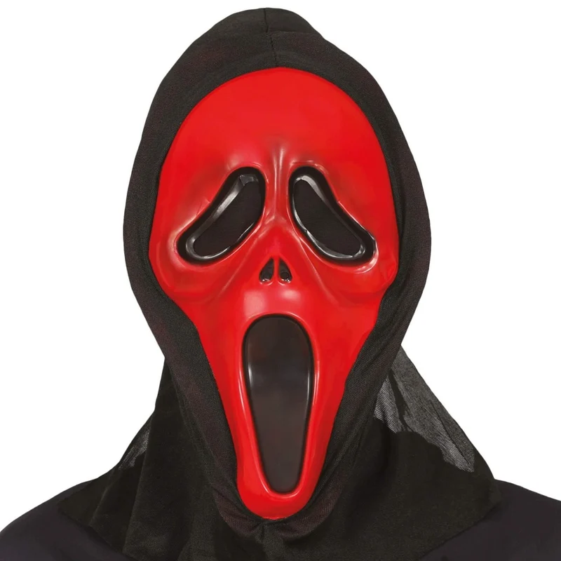 Rote Scream-Maske