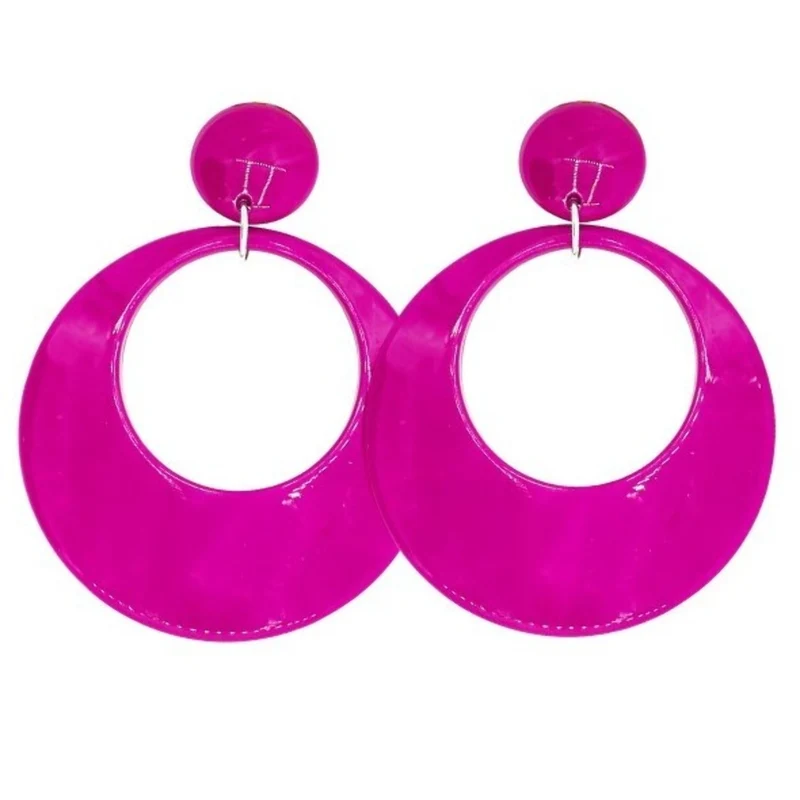 Flamenco Ohrringe - Fuchsia Creolen