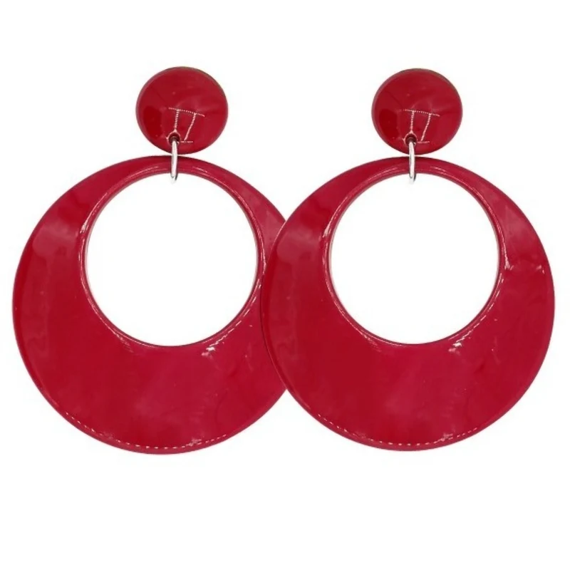 Flamenco-Ohrringe – Rote Creolen