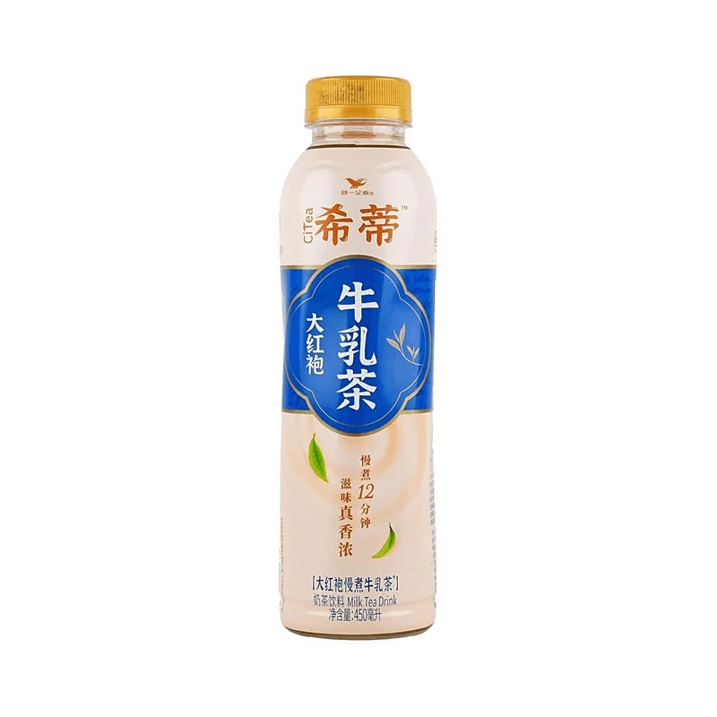 [Self-operated] Taiwan UNIF unified Xidi milk tea Dahongpao milk tea 450ml original leaf slow-cooked milk tea afternoon tea beverage control