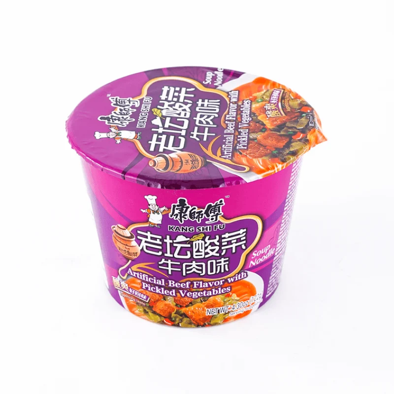 【Self-operated】China MASTER KONG Master Kong Laotan Pickled Cabbage Beef Noodles 122g Instant Noodles Snack Ramen Noodle Soup