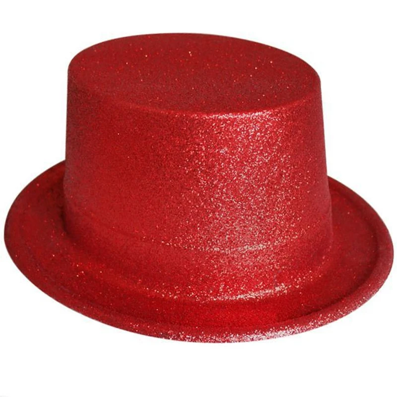 Roter Zylinder mit Glitzer