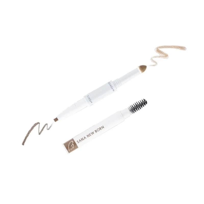 [Self-operated] Japan SANA Sana new soft three-in-one eyebrow pencil #04 beige brown (corresponding to the old version B12 color) 1 eyebrow pencil + eyebrow powder + rotating eyebrow brush XNUMX-in-XNUMX eyebrow pencil waterproof long-lasting non-fading eyebrow powder eyebrow brush