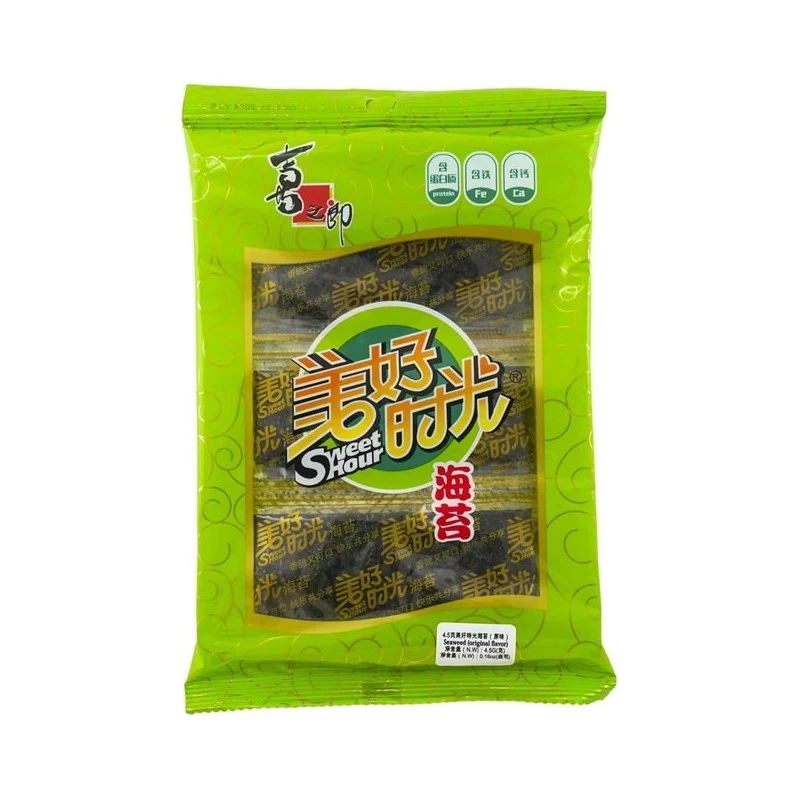 [Self-operated] China Xizhilang Good Time Seaweed Original Flavor 4.5g Ready-to-eat Seaweed Children's Snack Ready-to-eat Seaweed
