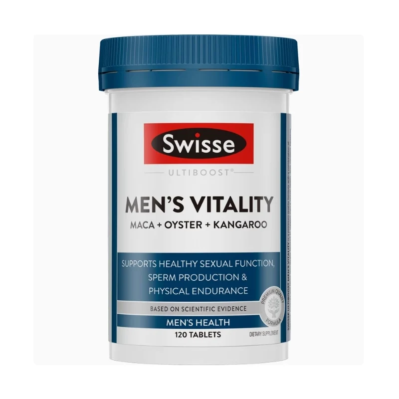 [Self-operated] Australian SWISSE Men's Male Vitality Tablets 120 Tablets Maca Oyster Essence Tablets Exclusive Nutrition for Men to Strengthen the Body and Keep Vitality and Energetic