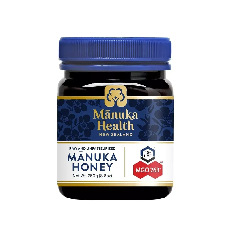 [Self-operated] New Zealand Manuka Health New Zealand Manuka Honey MGO 263+ UMF 10+ 250g Natural wild honey soothes the throat and stomach, a treasure among honeys for deep care