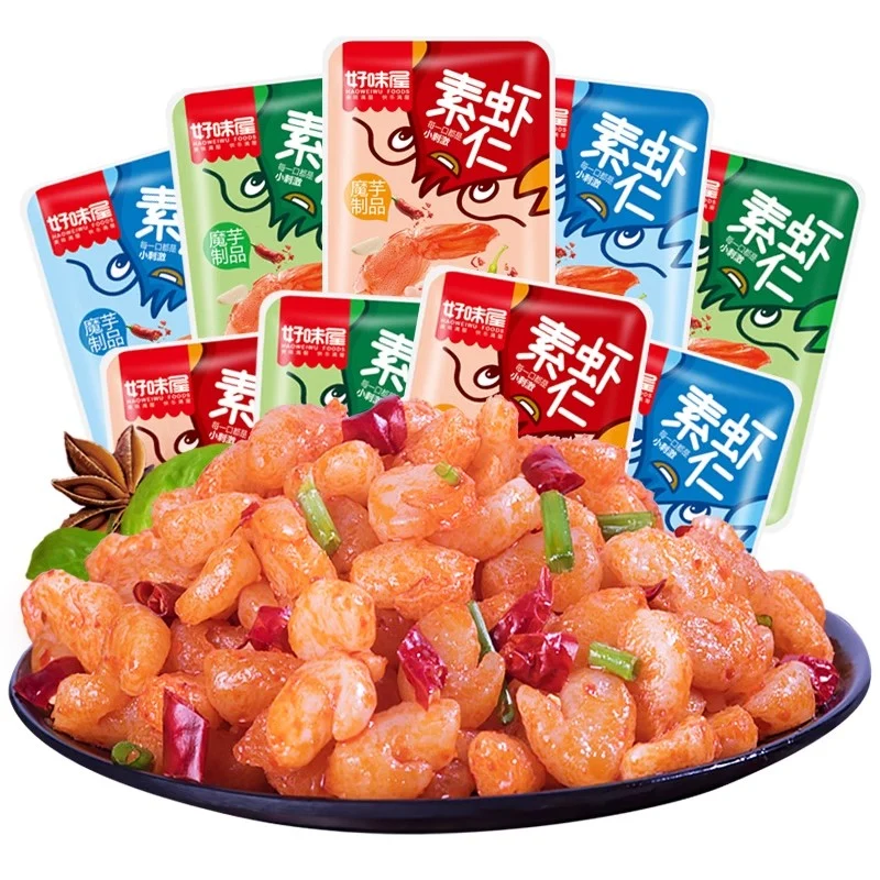 [Self-operated] China Good Taste House Vegetarian Shrimp Konjac Spicy Flavor 20g Fresh and spicy juice hot snacks for watching TV series