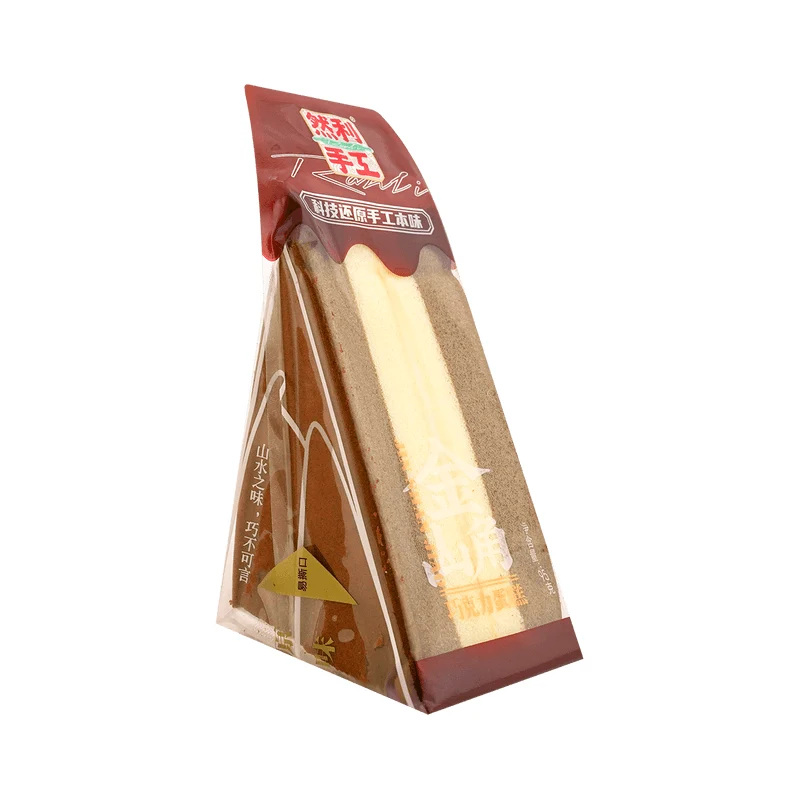 [Self-operated] China Ranli Golden Triangle Cake Chocolate Flavor Cake 95g Breakfast Bread Cake Dessert Snacks