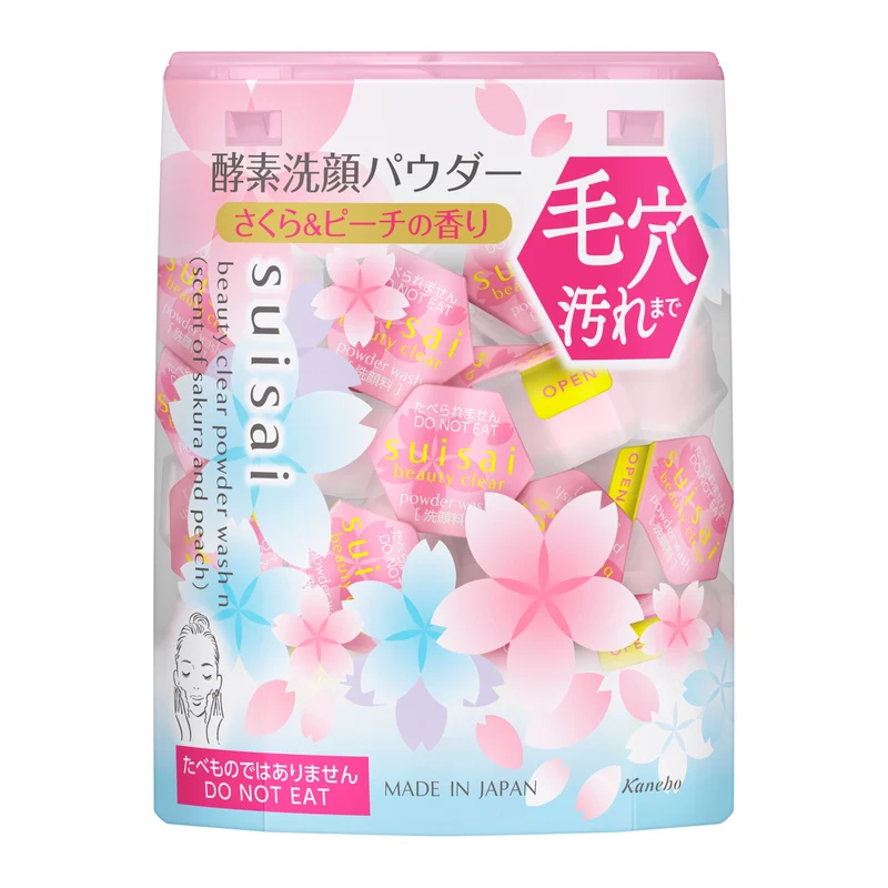 [Self-operated] Japan KANEBO SUISAI Water Bright Enzyme Cleansing Powder Amino Acid Cleansing Powder 32 Limited Sakura Peach Fragrance Gentle Oil Control Exfoliation Blackhead Removal