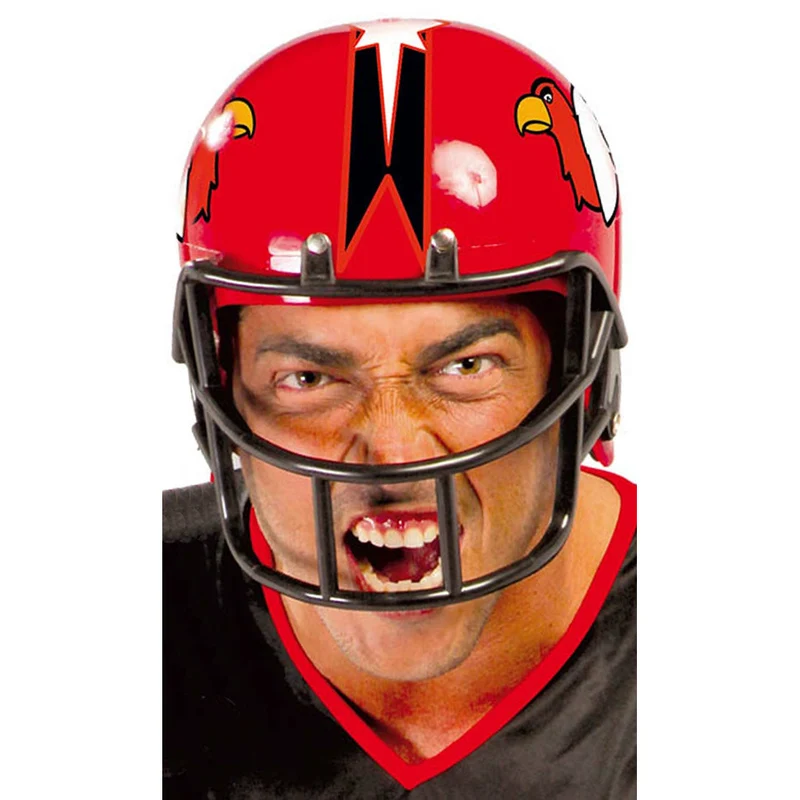 Roter American Football-Helm