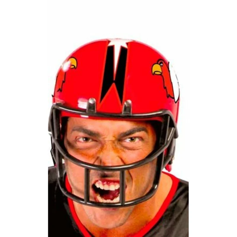 Roter American Football-Helm