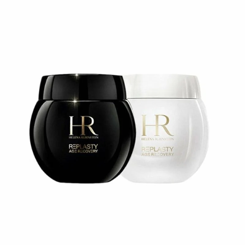 [Self-operated] French HR Helena White Bandage Daily Cream + Black Bandage Anti-aging Cream 50ml + 50ml Revitalizing Repair Soothing Night Cream Moisturizing Soothing Firming Moisturizing Cream Revitalizing Repair Soothing Day Cream Light Line Anti-wrinkle Firming Soothing Repair Anti-aging