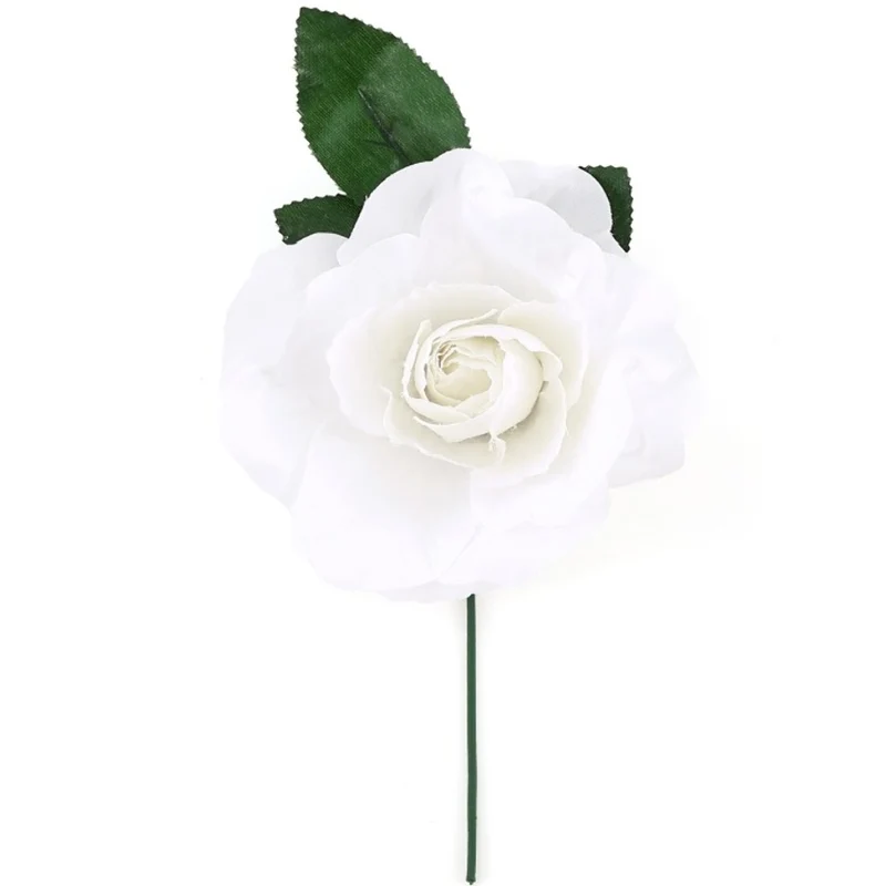 Weiße Rose für Flamenco und Chulapa