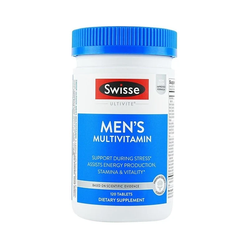 [Self-operated] Australian SWISSE Men's Multivitamin 120 Tablets Exclusive nutrition for men to strengthen the body and maintain vitality and energy