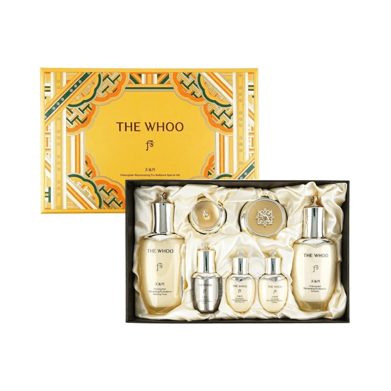 【Self-operated】THE HISTORY OF WHOO 7-piece set from South Korea to repair damaged skin, anti-aging, anti-wrinkle, lifting, firming, delicate, not picky about skin type, light mature skin