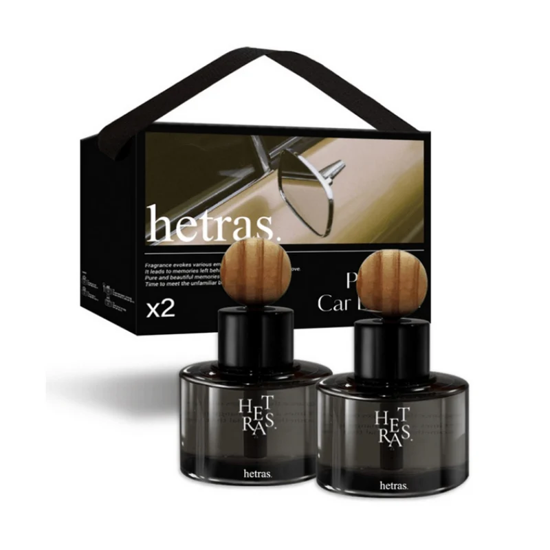 [Self-operated] Korean HETRAS car aromatherapy diffuser ornaments 60ml*2 bottles #02 Flower Shop indoor fireless aromatherapy diffuser aromatherapy car perfume long-lasting fragrance