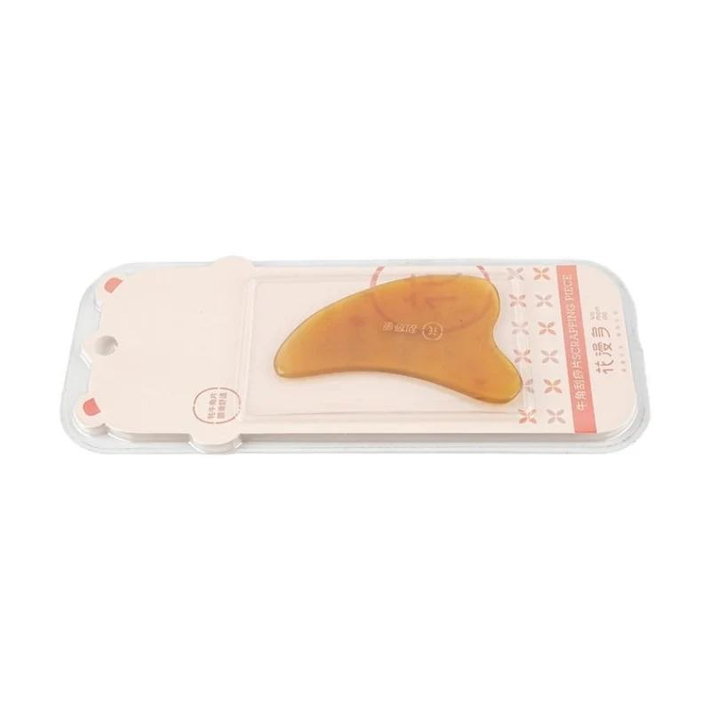 【Self-operated】China Huamanduo ox horn scraping board facial massage muscle removal facial beauty natural yak horn dredge meridians
