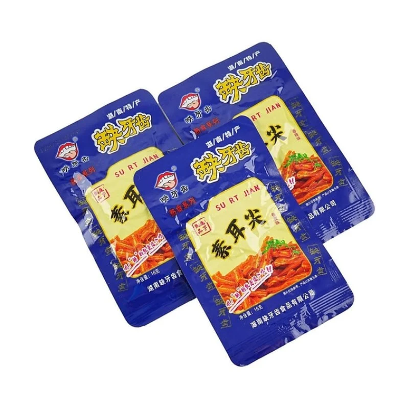 [Self-operated] China's missing teeth vegetarian ear tip konjac refreshing spicy flavor 16g*1 pack to satisfy your cravings snacks and leisure food konjac shreds