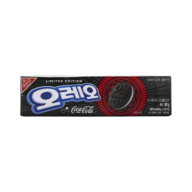 [Self-operated] China Oreo Korean version cream sandwich biscuits Coca-Cola flavor 80g breakfast food snacks casual office dessert
