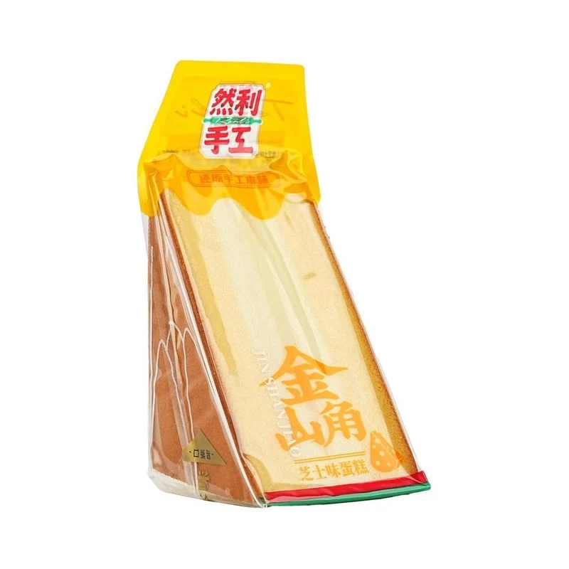[Self-operated] China Ranli Golden Triangle Cake Cheese Flavor Cake 95g Breakfast Bread Cake Dessert Snacks