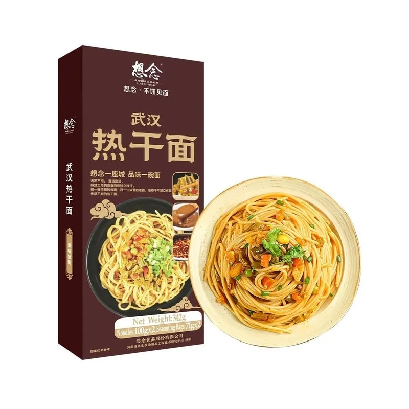 [Self-operated] China misses Wuhan hot dry noodles 342g 2 servings Internet celebrity midnight snack lazy instant noodles Wuhan specialty