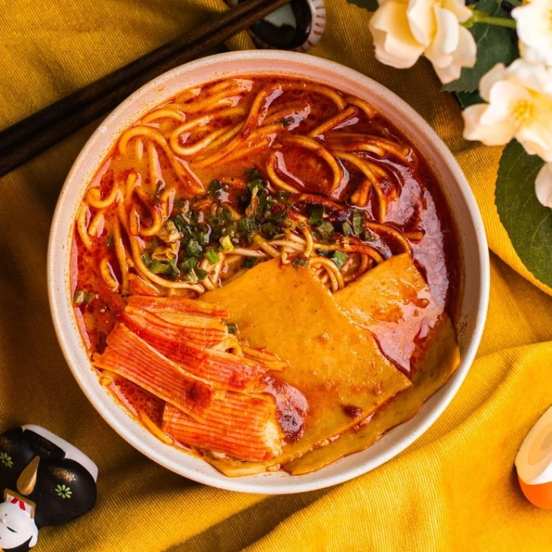 [Self-operated] China's full small full shacha emperor ramen whole lobster crab flavor stick + big fish cake 258.7g Xiamen spicy shacha sauce flavor seafood noodles instant ramen thick soup instant noodles midnight snack