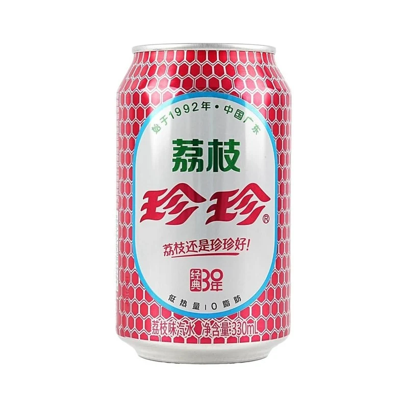 [Self-operated] China ZHENZHEN Zhenzhen Lychee Soda Can 330ml Carbonated Drink Childhood Nostalgic Old Soda