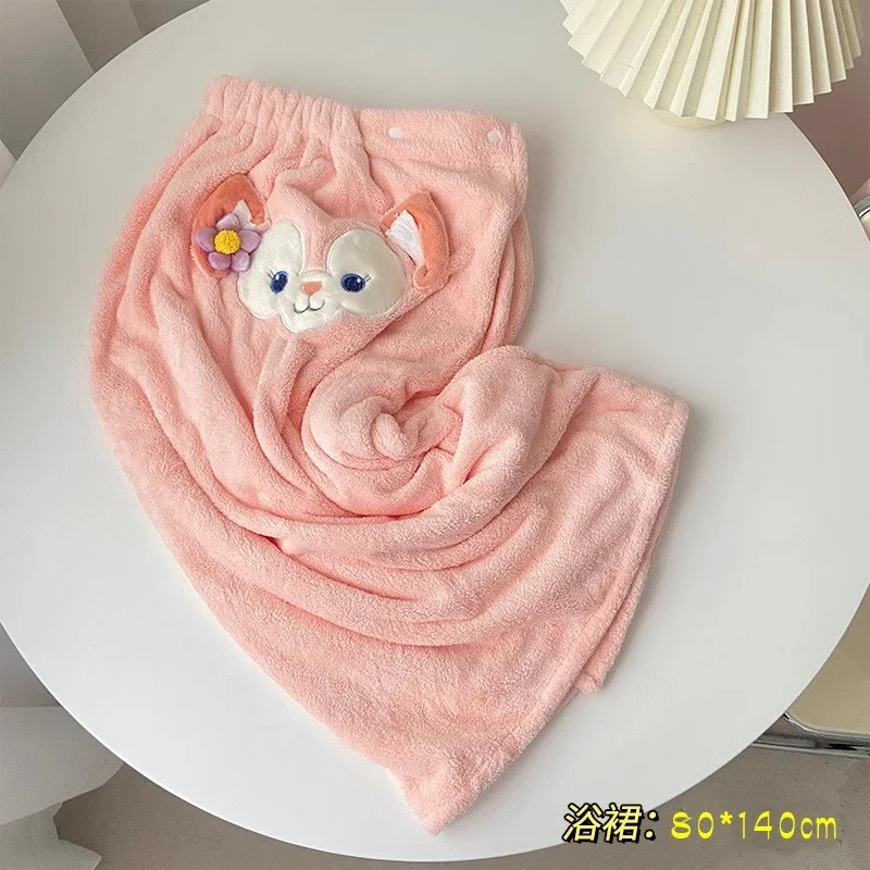 【Self-operated】China Bath See You Coral Fleece Bath Towel Large Bath Towel 80*140cm Lina Belle Water-absorbent Quick-drying Large Size Full Body Wrap