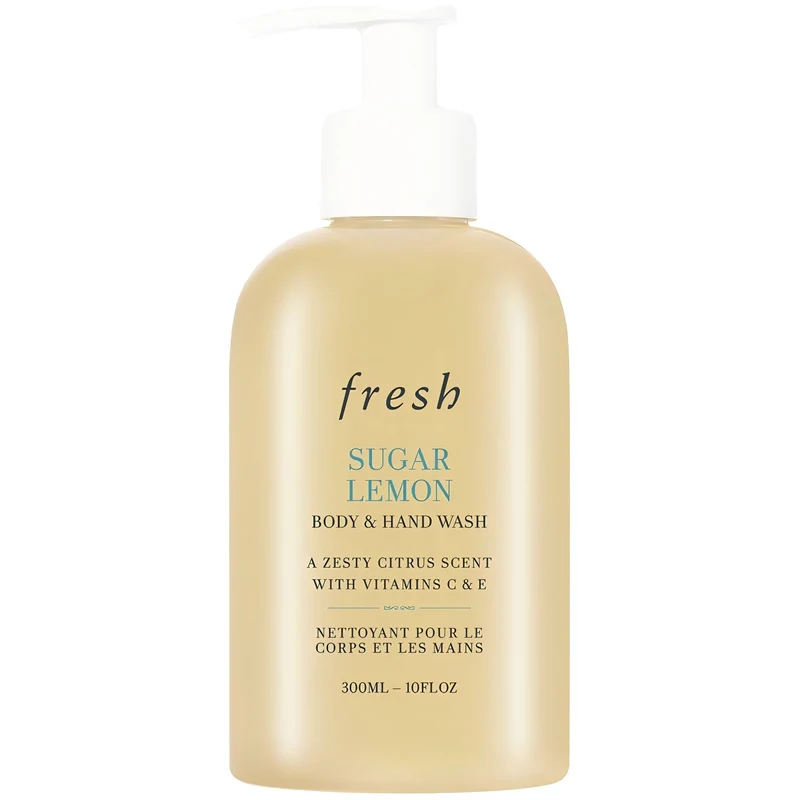 [Self-operated] French Fresh Sweet Lemon Scented Shower Gel 300ml Highly effective moisturizing and nourishing skin, long-lasting fragrance and gentle