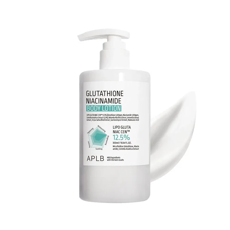 [Self-operated] Korean APLB Glutathione Niacinamide Body Lotion 300ml Super large capacity moisturizing, whitening, improving skin tone, refreshing and non-sticky