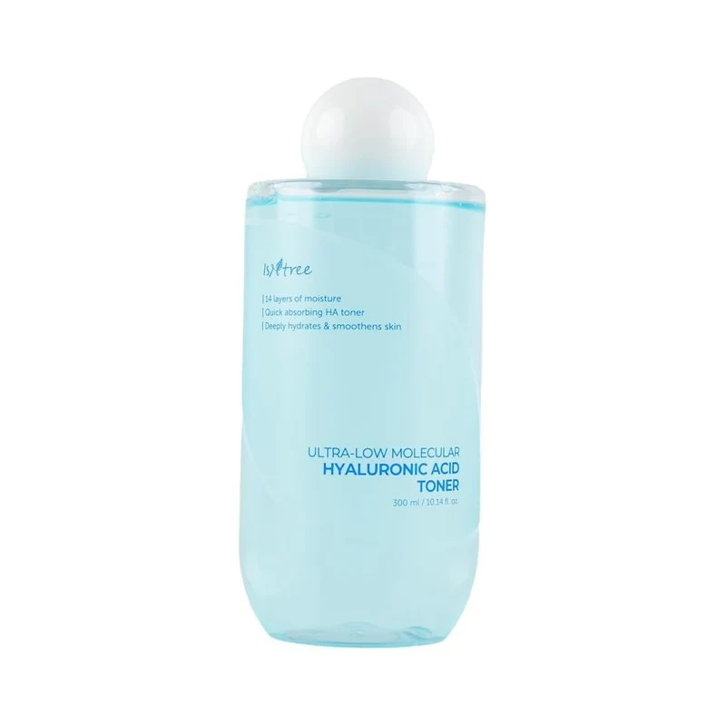 【Self-operated】Isntree Ultra-low Molecular Hyaluronic Acid Toner 300ml 3 seconds instant moisturizing 24 hours moisturizing stabilizing soothing balancing water and oil strengthening barrier oily/dehydrated oily skin