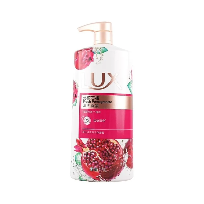 【Self-operated】China LUX Lux Refreshing Fragrance Shower Gel 1L Ice Pomegranate Fragrance Deep Cleansing Refreshing Highly Effective Moisturizing Nourishes the Skin Long-lasting Fragrance Gentle