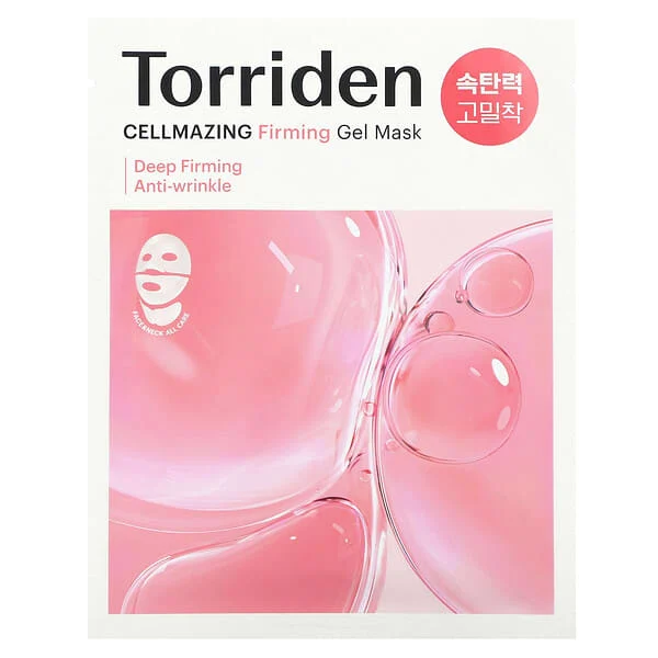 [Self-operated] TORRIDEN 5D Low Molecular Weight Collagen Elastic Mask (Face & Neck All-Around Mask Sheet, 1 Sheet) - Hydrating, Soothing, Calming, Lifting, Moisturizing, Anti-Aging
