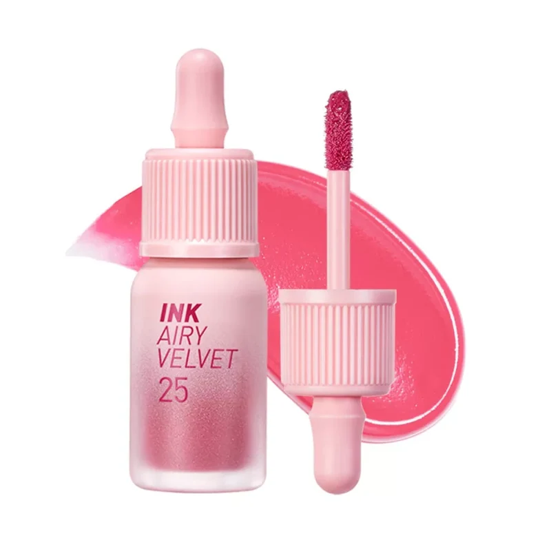 [Self-operated] Korean CLIO PERIPERA Air Velvet Ink Lip Glaze 4g Long-lasting Color #25 Zazzy Peach Oolong Peach