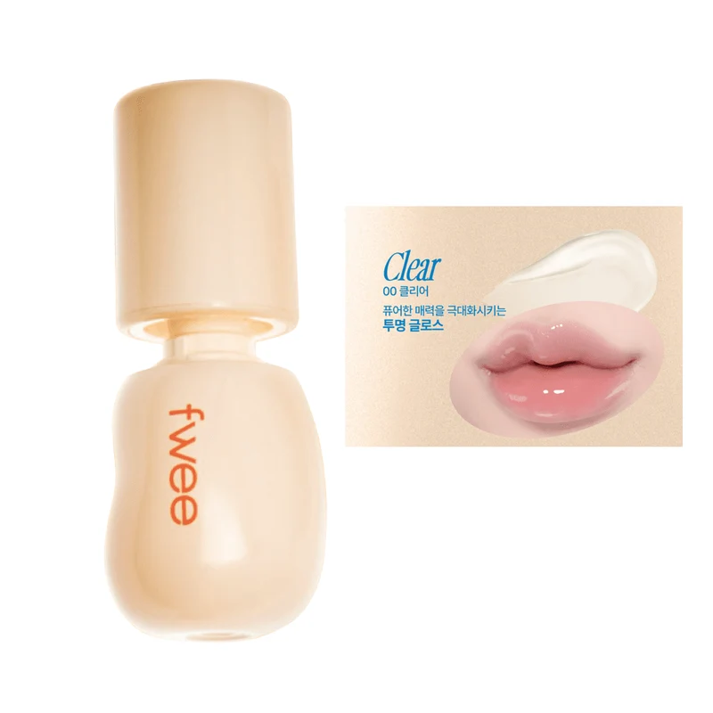 [Self-operated] Korean Fwee 24-year new 3D Changing color-changing water-shiny lip gloss #0 Clear 5.3g moisturizing lip glaze lipstick mirror lip gloss long-lasting anti-cracking