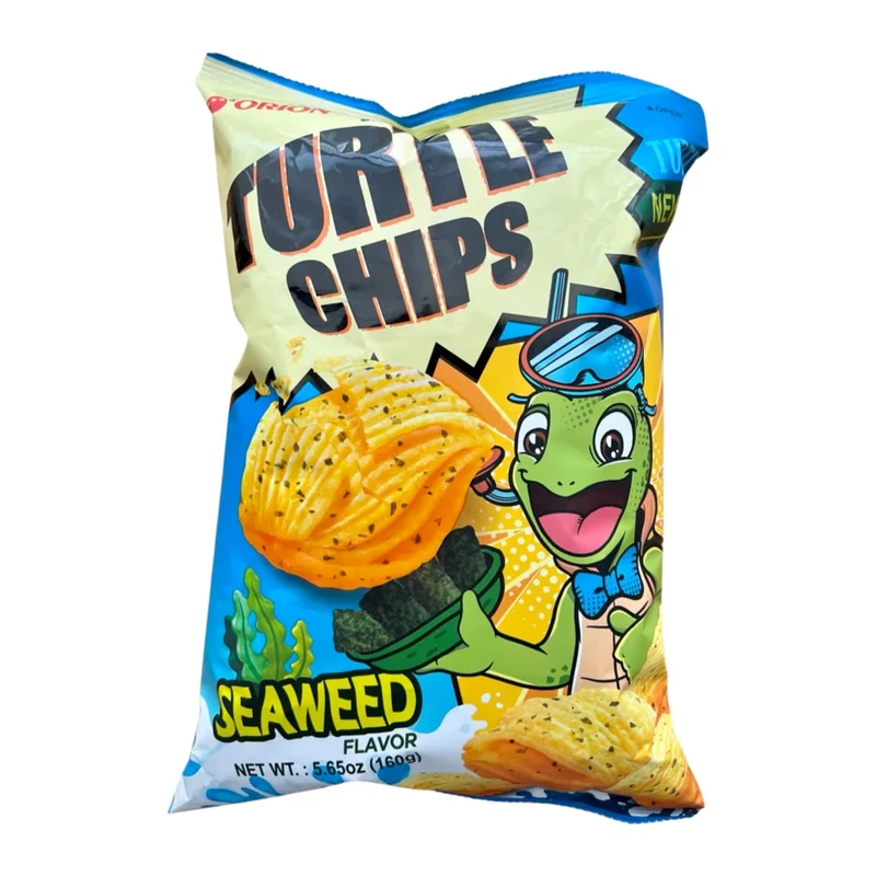 [Self-operated] Korean ORION Ninja Turtles Potato Chips Seaweed Flavor 160g Snacks Puffed Food