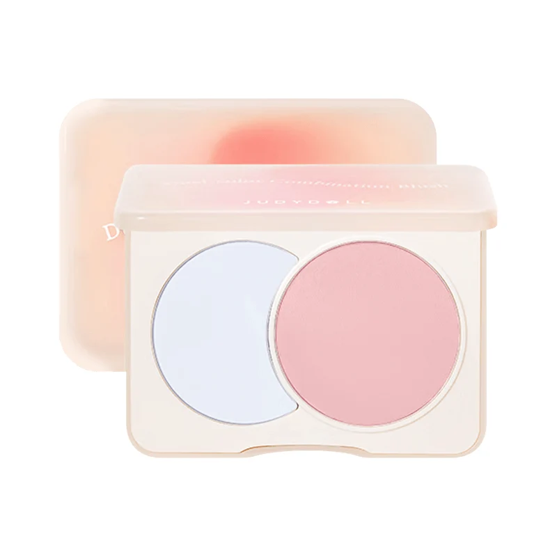 [Self-operated] China Judydoll Orange Flower Two-color Blush Cream Matte Contouring Brightening D01 Pink Coast 6g Peach Apricot Pink Blush Cream Blush Palette Blush Blue Matte Expansion and Contraction Color Integrated Palette