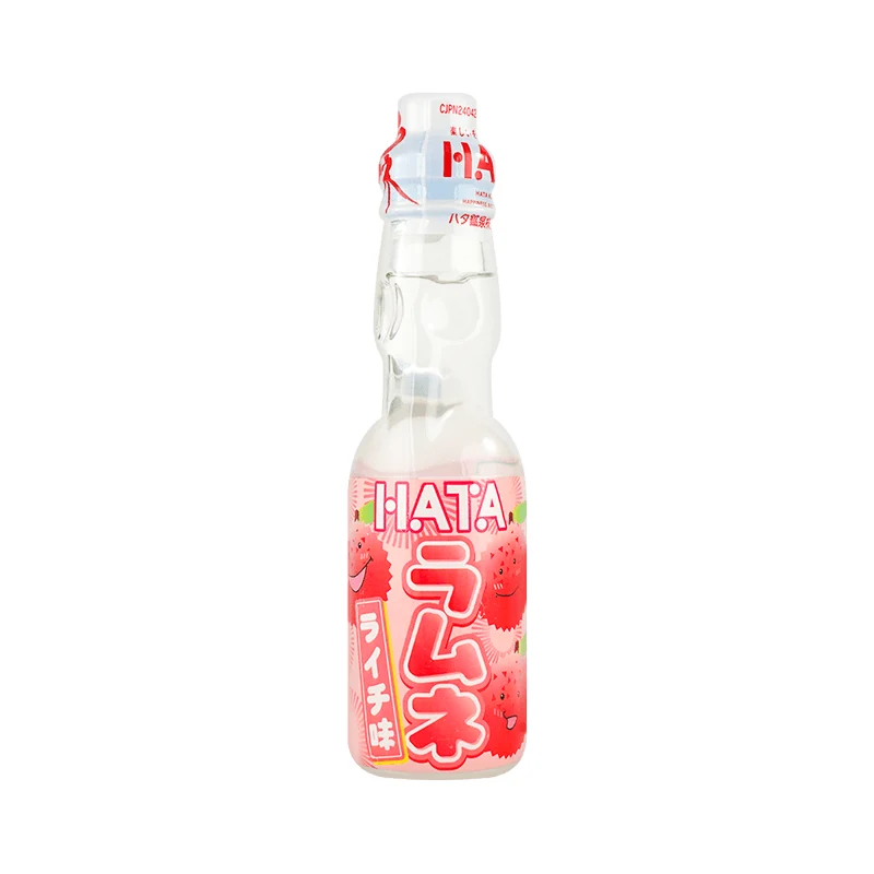[Self-operated] Japan HATAKOSEN Hada marbles soda lychee flavor 200ml Japanese marbles carbonated beverage Internet celebrity soda small bottle of cola