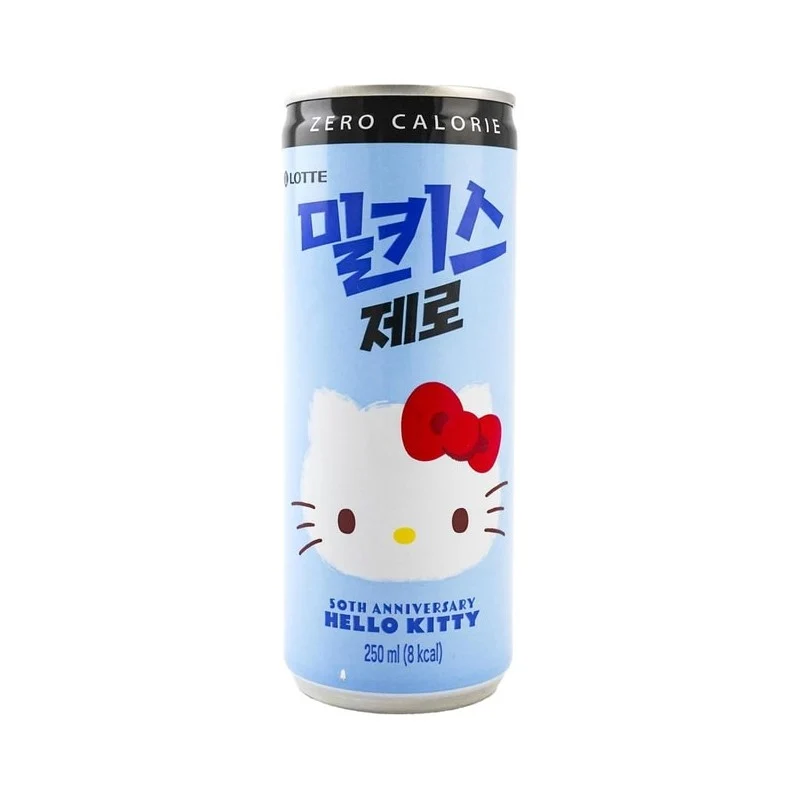 [Self-operated] Japan LOTTE Lotte MILKIS Wonderful Kiss Milk Soda Water Lactic Acid Bacteria Soda 0 Sugar 250ml Hello Kitty co-branded cute