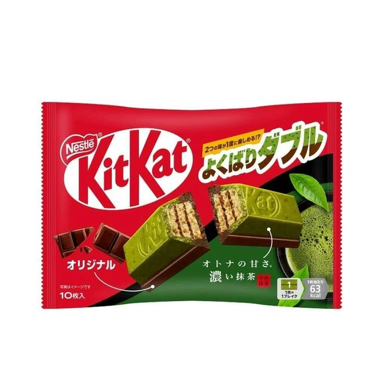 [Self-operated] China Nestle Nestle KitKat Chocolate Coated Wafer Biscuits Matcha Milk Mixed Flavor 10 Pack