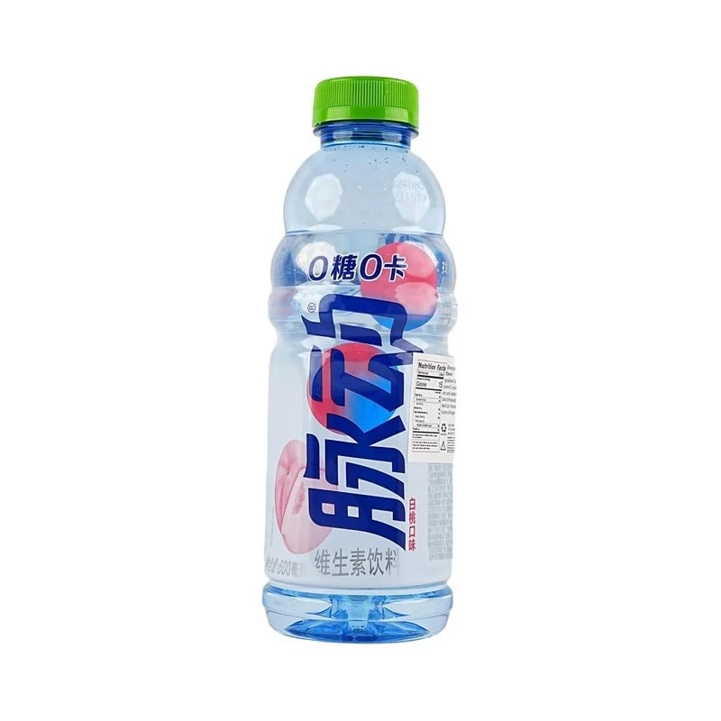 [Self-operated] China MIZONE Pulse Vitamin Sports Functional Drink 0 Sugar 0 Calories White Peach Flavor 600ml Sugar-free Contains Multiple Vitamins
